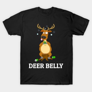 Funny Deer Belly, Beer Design T-Shirt